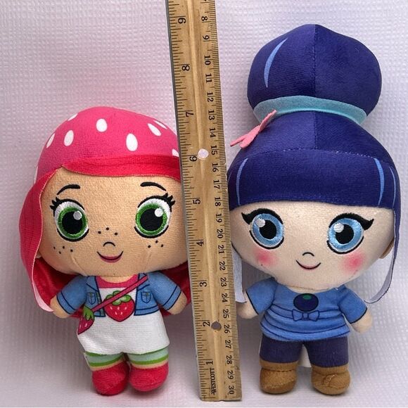 Blueberry Muffin & Strawberry Shortcake, Berry In The Big City Stuffed Dolls Lot - Picture 7 of 8